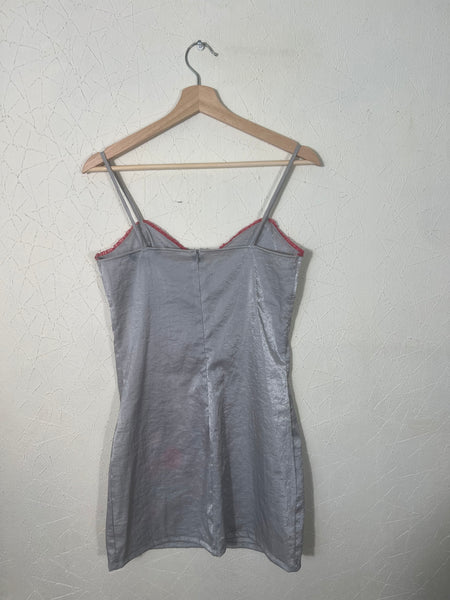 Silvery Embroidered Dress