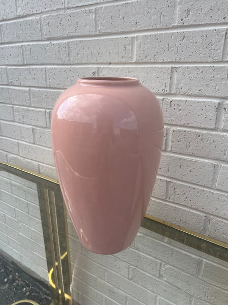 Large Pale Pink Haeger Vase