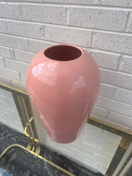 Large Peachy Pink Haeger Vase