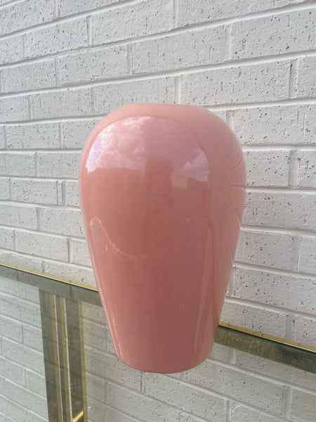 Large Peachy Pink Haeger Vase