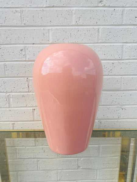 Large Peachy Pink Haeger Vase