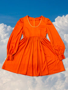 70s Orange Dress