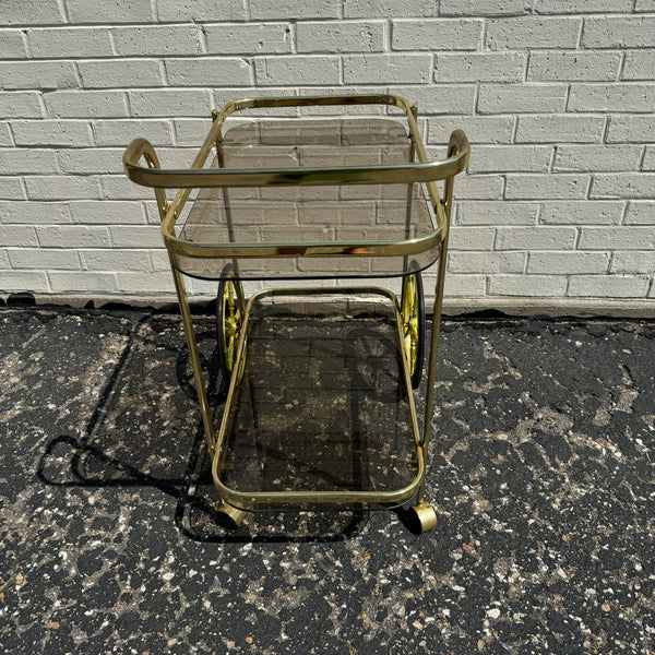 Brass Bar Cart - LOCAL PICKUP/REGIONAL DELIVERY ONLY