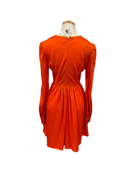 70s Orange Dress