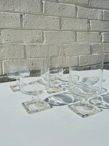 Square Footed Wine Glasses