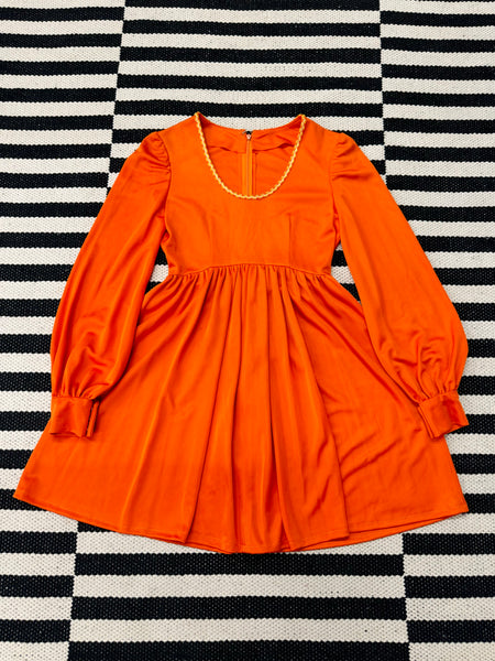 70s Orange Dress