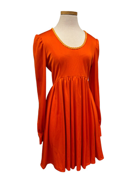 70s Orange Dress