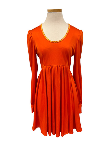 70s Orange Dress