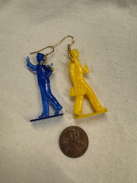 Cracker Jack Prize Earrings - Pairs