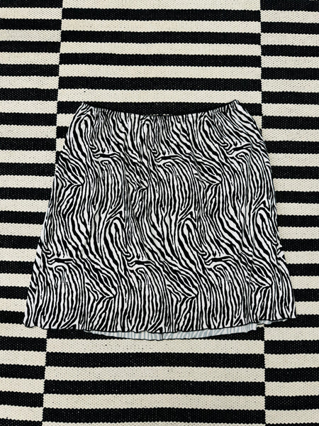 Zebra Print Skirt