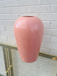 Large Peachy Pink Haeger Vase