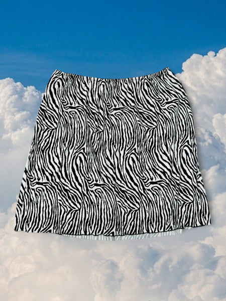 Zebra Print Skirt